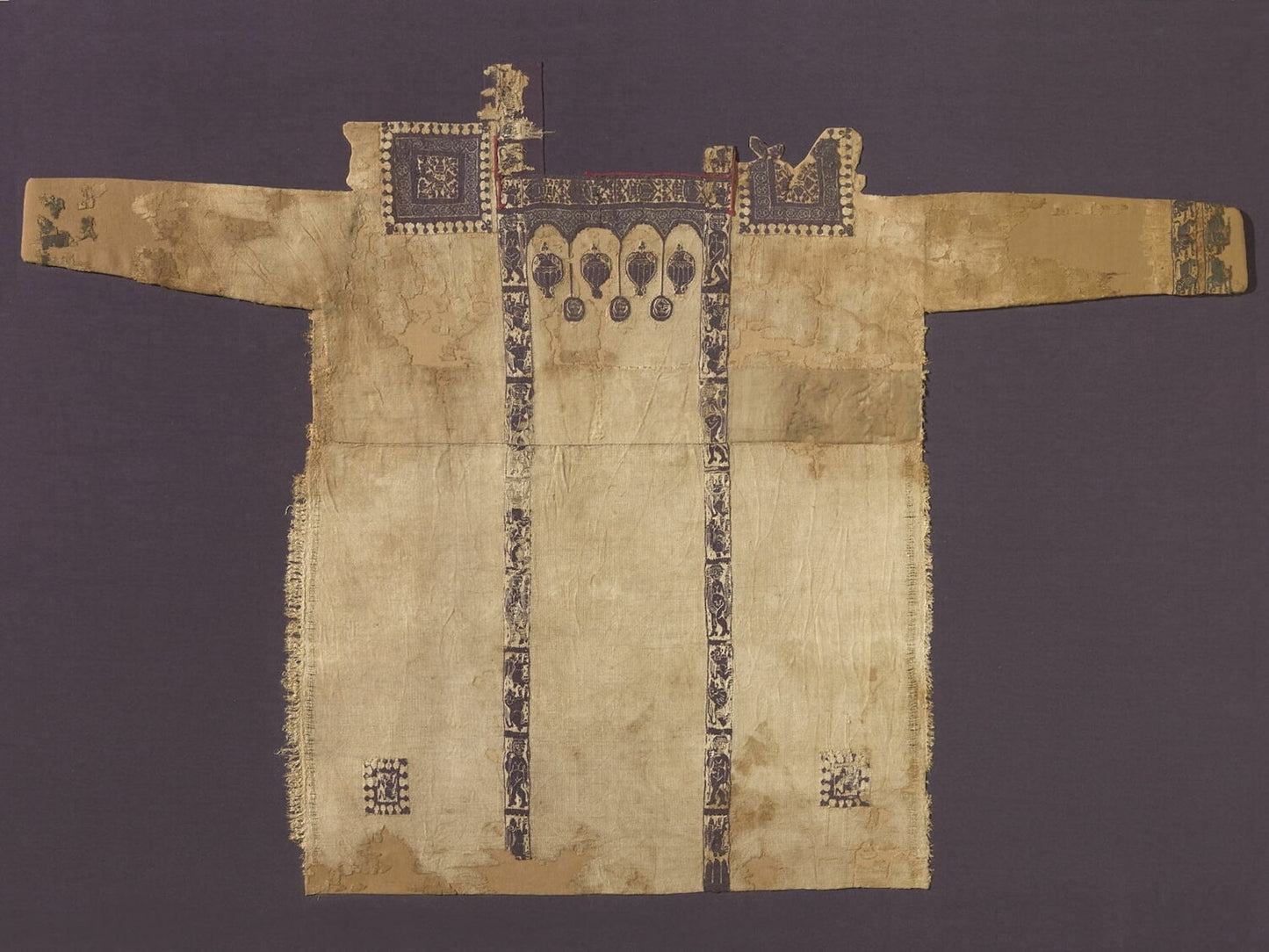 New!  Embroidered Coptic Linen Tunic