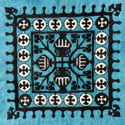 New!  Embroidered Coptic Linen Tunic