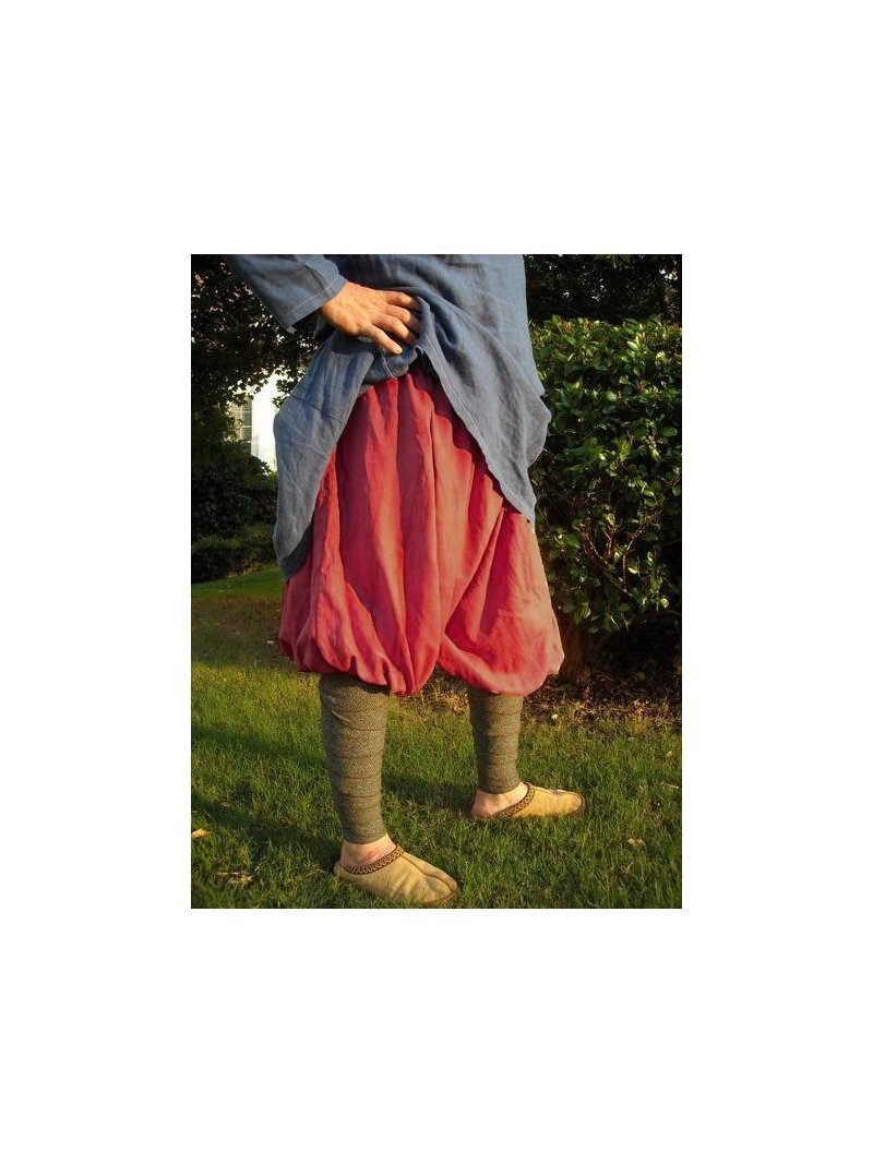 Linen Pants Linen Rus Pants Red / One size truly fits all: from 29 to 80 inch waist. 