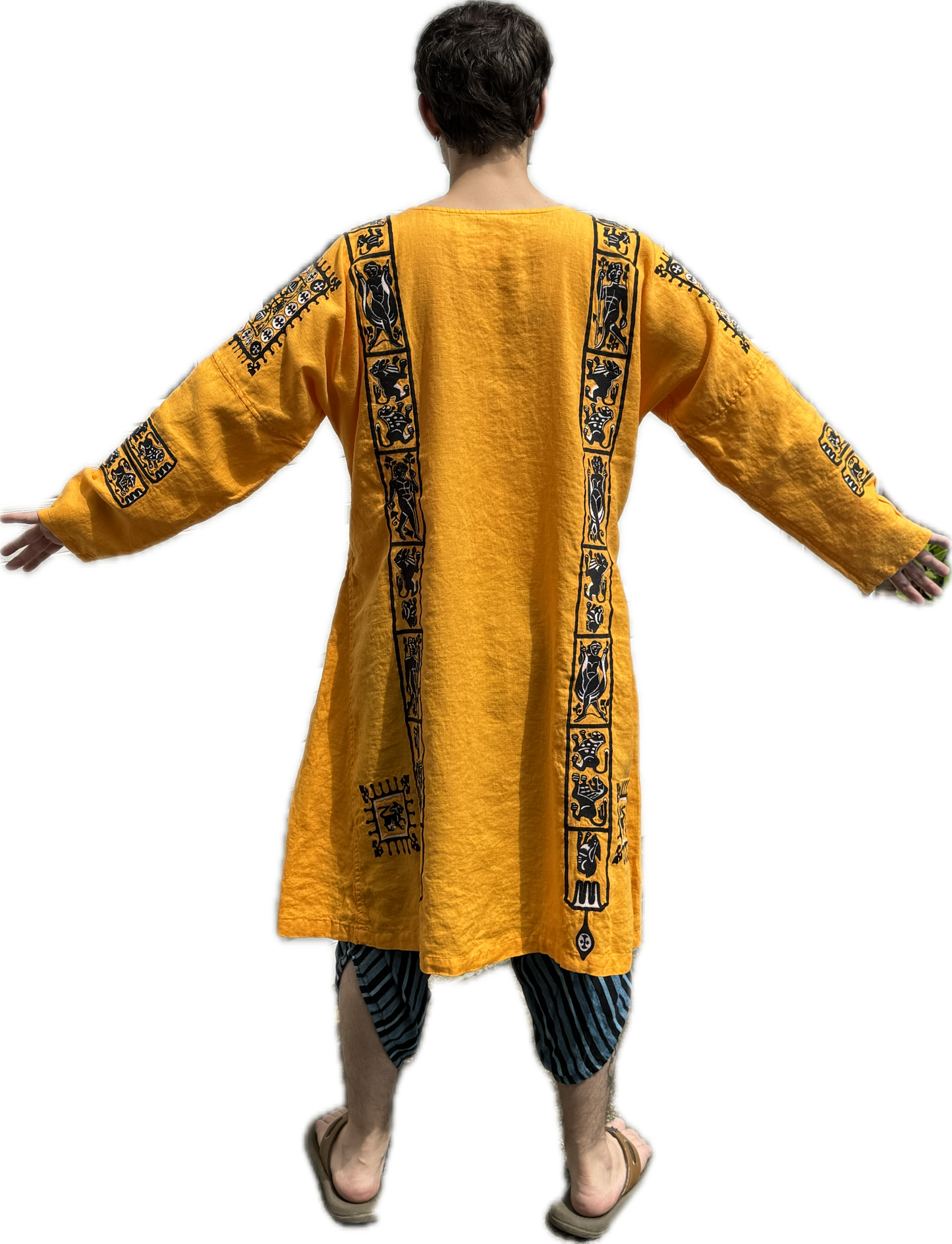 New!  Embroidered Coptic Linen Tunic