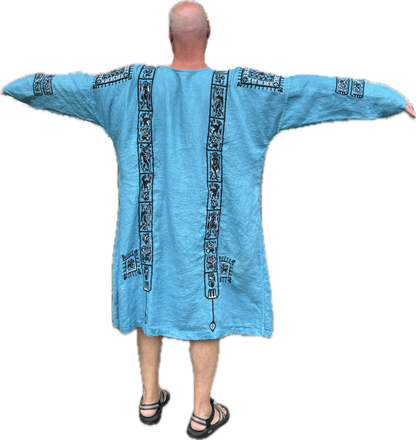New!  Embroidered Coptic Linen Tunic