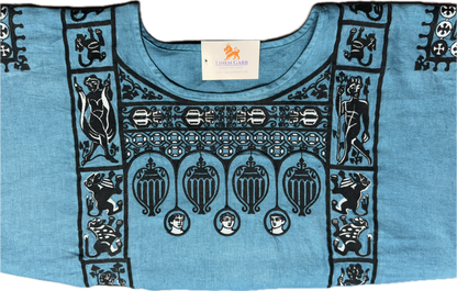 New!  Embroidered Coptic Linen Tunic