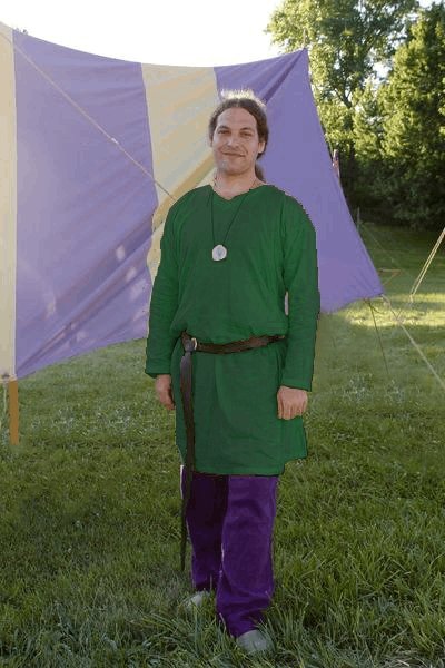 Hand-dyed Medieval Renaissance Linen Tunic, Men's & Women's tunic